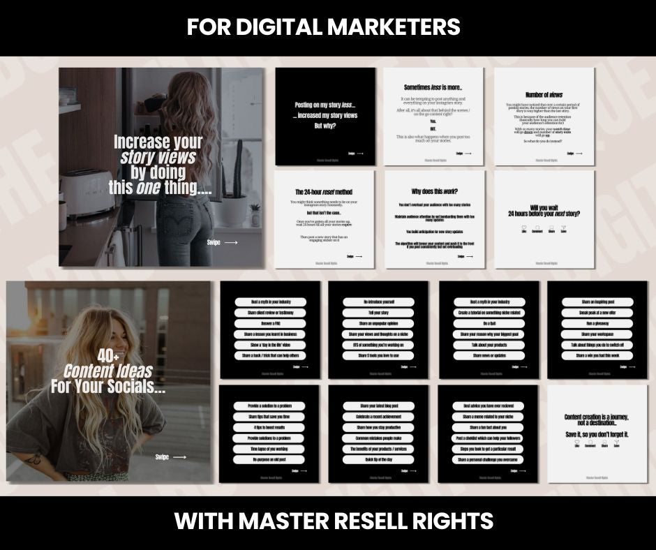 30 Days Of Digital Marketing Carousel Bundles.