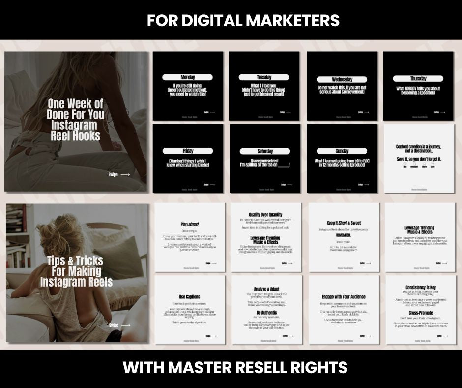 30 Days Of Digital Marketing Carousel Bundles.