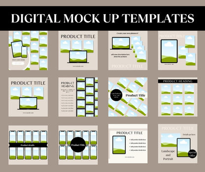 Digital Mock Up Templates with MRR.